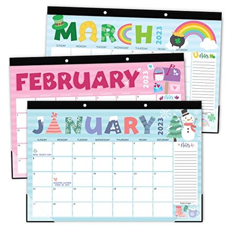 Doodle Large Desk Calendar 2023-2024 Calendar Desk Pad - 18 Month ...