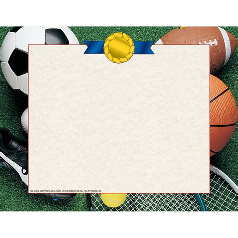 Athletic Border Paper, Pack of 50, 8.5" x 11 - H-VA642 | Flipside | Design Paper/Computer Paper