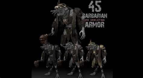 45 Barbarian Armor in Characters - UE Marketplace