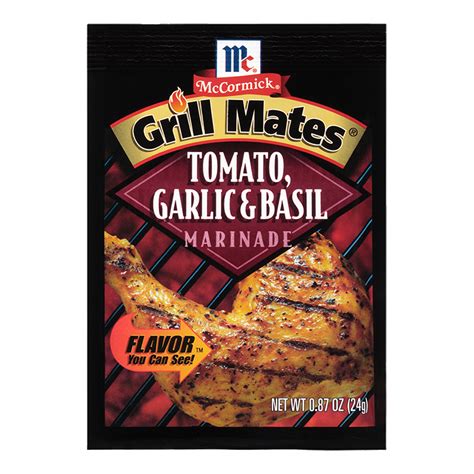 McCormick® Grill Mates® Tomato, Garlic & Basil Marinade Mix | Grill Mates