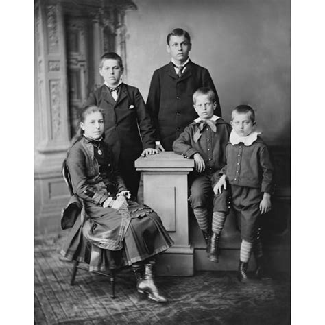 Five Children Of President James Garfield In 1880 History (24 x 36 ...