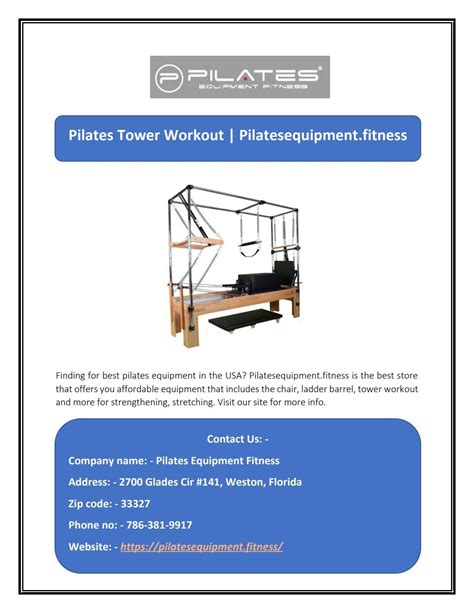 Pilates Tower Workout | Pilatesequipment.fitness by Pilates Equipment Fitness - Issuu