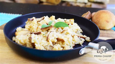 Shiitake mushroom risotto - Prima Champ