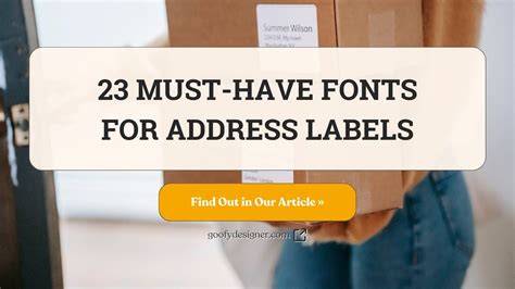 23 Fonts for Address Labels That Show Off Your Design Sensibility