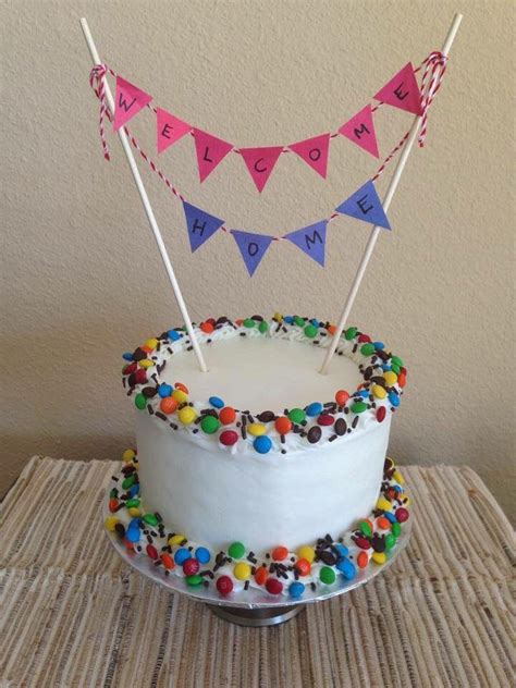 "Welcome Home" Cake! Homemade Birthday Cakes, Simple Birthday Cake, Homemade Cakes, Cake ...