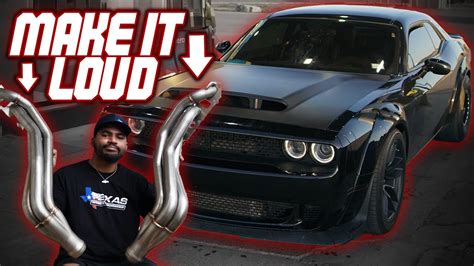 The BEST and LOUDEST Hellcat Exhaust Setup! Texas Speed LongTube Headers! CAMMED 426 STROKER ...