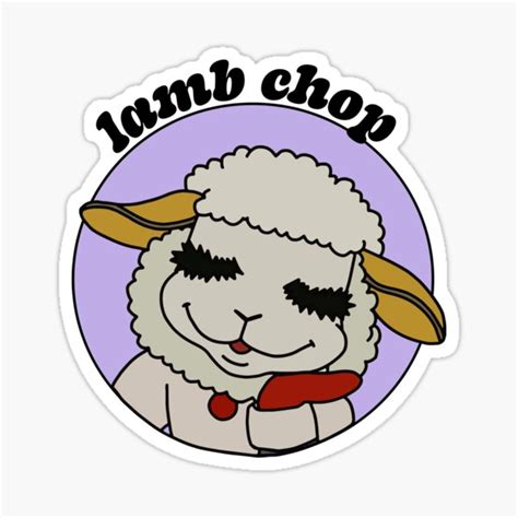 "Lambchop Art" Sticker for Sale by Ethereal-Enigma | Redbubble