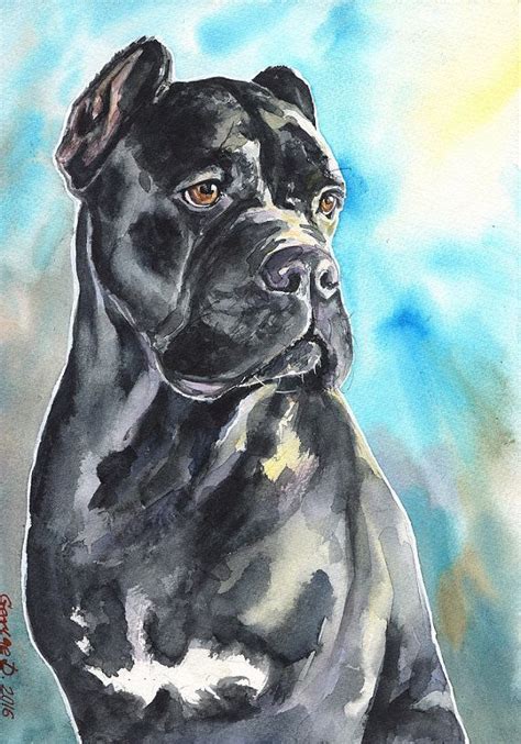 Cane Corso Print Mastiff Cane Watercolor Corso Mastiff | Etsy ...