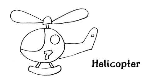 How to draw a HELICOPTER / easy art lesson for beginners / pencil ...