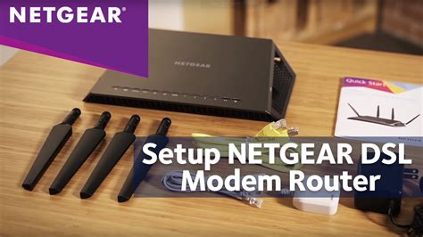 How To Install a NETGEAR DSL Modem Router - YouTube