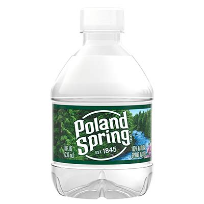 8 Ounce Bottled Spring Water | Poland Spring® Brand 100% Natural Spring Water