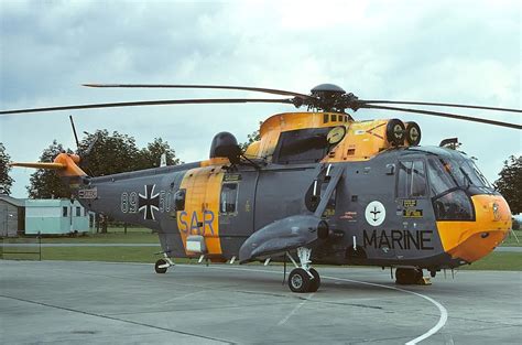 German Westland Sea King Mk41, at Keil-Holtenau, 1980 Military ...