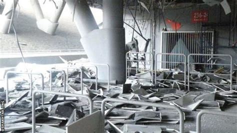 Shakhtar Donetsk's Donbass Arena suffers bomb damage - BBC Sport