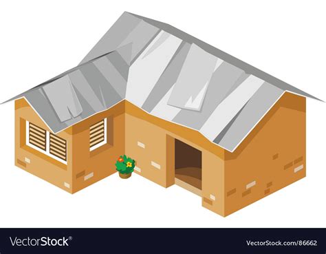 Poor house Royalty Free Vector Image - VectorStock