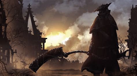 Download Dark Building Fantasy Warrior Video Game Bloodborne Fantasy ...