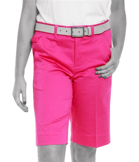 Royal And Awesome Ladies Pink Ticket Golf Shorts - Golfonline