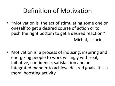 PPT - Definition of Motivation PowerPoint Presentation, free download ...