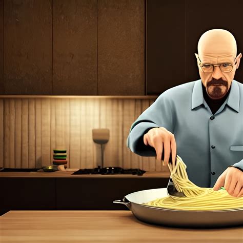 Walter white cooking spaghetti : r/weirddalle