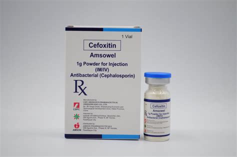 CEFOXITIN (AMSOWEL) 1 g IM/IV | Sahar Pharma