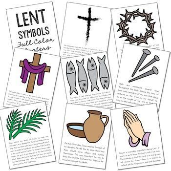 EASTER LENT SYMBOLS Coloring Pages & Posters | Catholic Church Activity