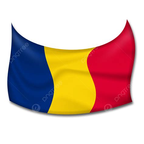 Flag Of Chad, Chad Flag, Chad, Waving Chad Flag PNG Transparent Clipart ...