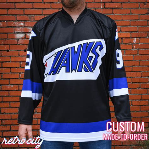 Hawks The Mighty Ducks Adam Banks Custom Hockey Jersey Sweater – Retro ...