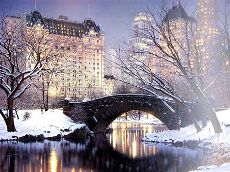 Central Park Snow Wallpapers - Top Free Central Park Snow Backgrounds ...