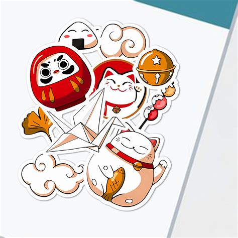 Sticker Japanese Symbols Aesthetic Sticker Waterproof (10pcs) | Shopee ...
