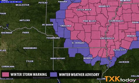 Winter weather advisory issued for SW Arkansas | Texarkana Today