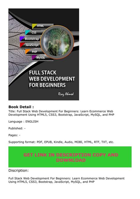 [PDF] Full Stack Web Development For Beginners: Learn Ecommerce Web ...