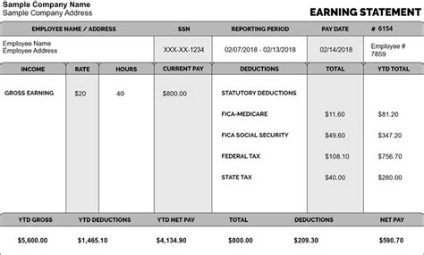 Free Printable Pay Stub Generator