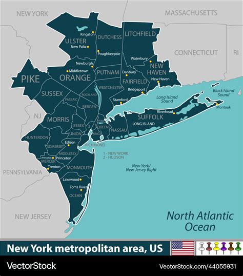 Ny Metro Area Map - Agnese Latashia