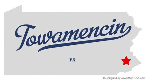 Map of Towamencin, PA, Pennsylvania