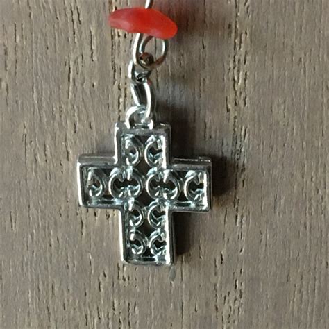 Cross With Peace Signs Necklace - Etsy