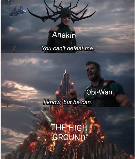 It's over Anakin! : r/memes