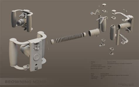 Browning M2 parts by ABiator on DeviantArt