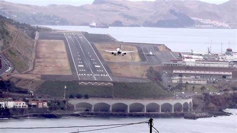 Landing on One of the World's Most Challenging Airport Runways in Funchal, Madeira