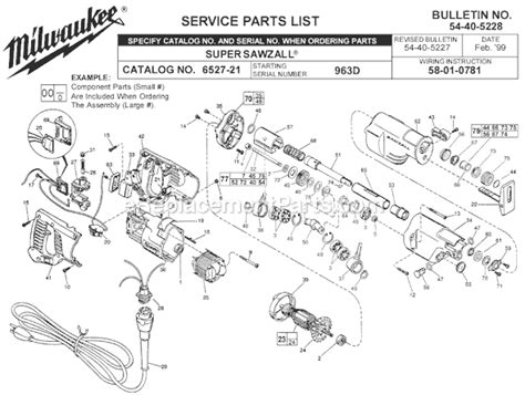 Milwaukee Super Sawzall | 6527-21 | eReplacementParts.com