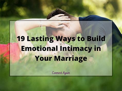 19 Lasting Ways to Build Emotional Intimacy in Your Marriage