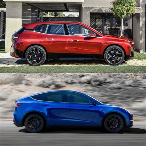 Photo Comparison: BMW iX vs Tesla Model Y