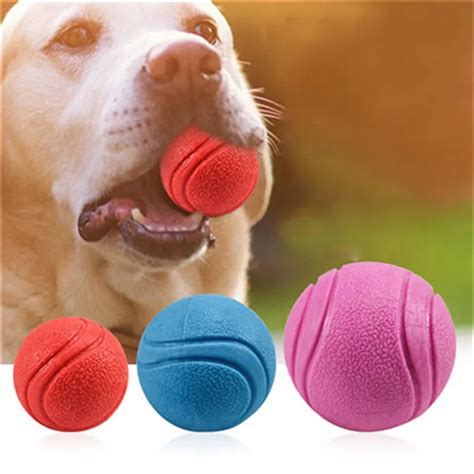 dog toy ball Solid Rubber Ball small Pet Dog Training tool Chew Play Fetch Bite Toys Tooth ...