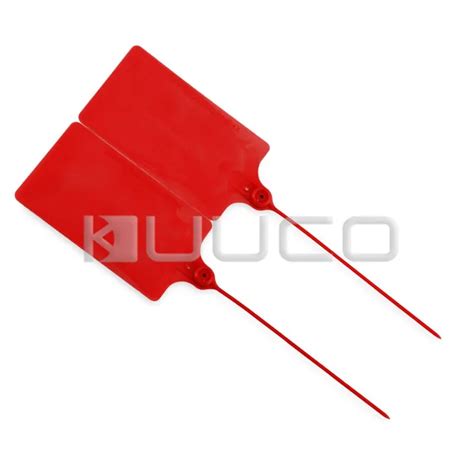 Red Plastic Tags/Sign Cable Tie/ Plastic Cable Tie/ Tag Tied /Mark Tie/57 x 100mm Identification ...