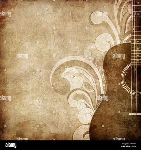 Old Paper. Retro Music Texture Background. Vector Stock Photo - Alamy