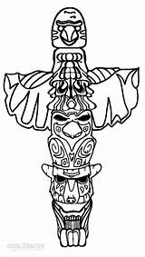 Printable Totem Pole Coloring Pages For Kids sketch template