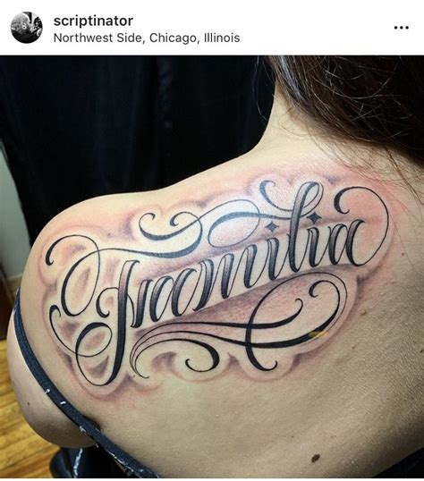 Familia tattoo | Tattoo script, Tattoo lettering, Tattoos