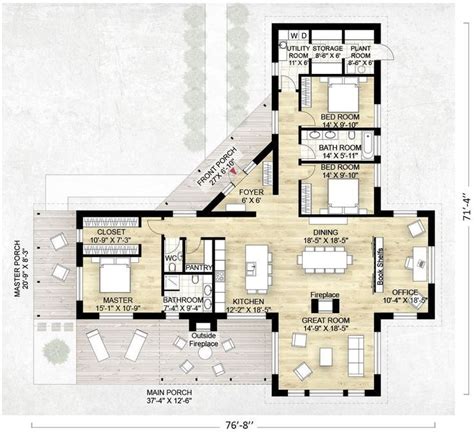 Sep 27, 2018 - L Shaped Ranch House Plans with Garage . 48 Best Of L ...