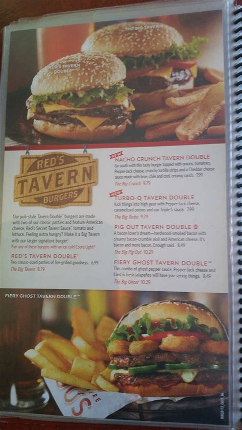 Red Robin Menu Prices