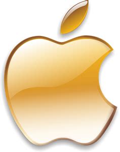 Gold Apple Logo Png