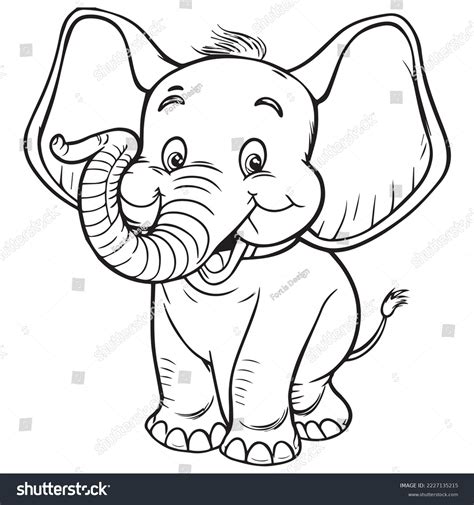 Best Elephant Drawing Outline Royalty-Free Images, Stock Photos & Pictures | Shutterstock