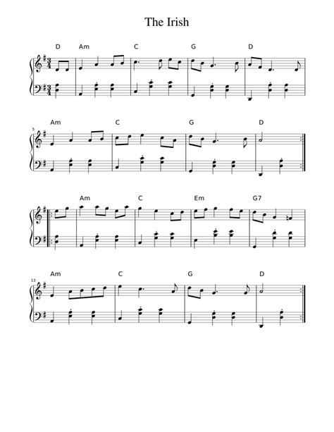 The Irish Sheet music for Harp (Solo) | Musescore.com